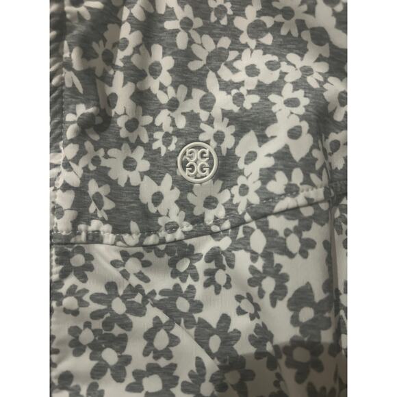 🌸 G/FORE Women's Outline Floral Cozy Jersey Full Zip Mid Layer Golf Jacket (XL) - Picture 7 of 11
